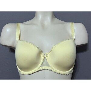 Chantelle T Shirt Bra 32DDD Yellow Lightly Lined Underwired